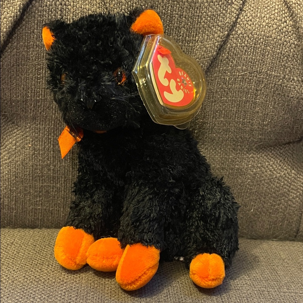 Ty Fraidy black cat 2001 plush